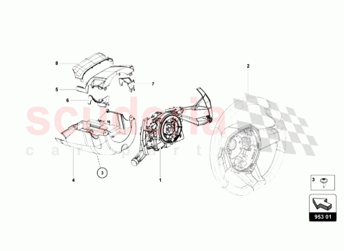Part Diagram for Lamborghini 8K0953512D