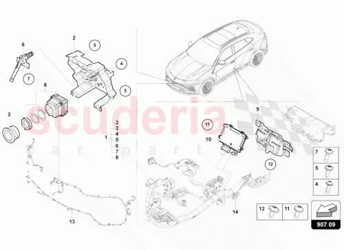 Part Diagram for Lamborghini 4ML980295