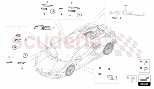 Part Diagram for Lamborghini 1T4035577C