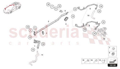 Part Diagram for Lamborghini 47B121086A