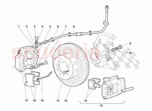 Part Diagram for Lamborghini 008401217