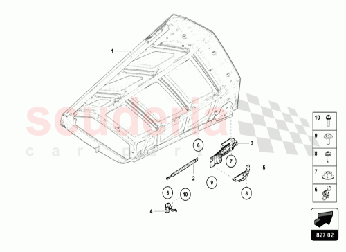 Part Diagram for Lamborghini 4T0827302B