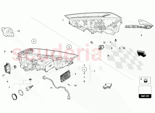Part Diagram for Lamborghini 4ML941035C