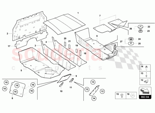 Part Diagram for Lamborghini 470898131A