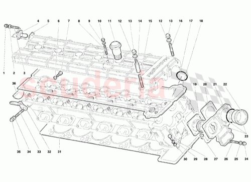 Part Diagram for Lamborghini 001120811