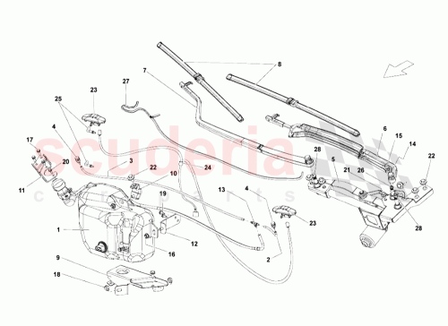 Part Diagram for Lamborghini 401955023A