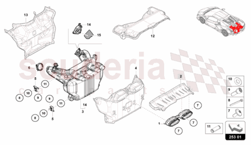 Part Diagram for Lamborghini 47B998021