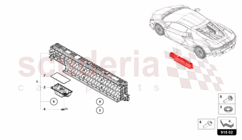 Part Diagram for Lamborghini 47B915100C
