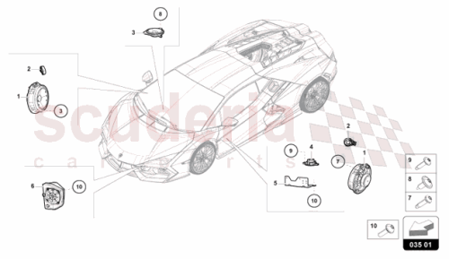 Part Diagram for Lamborghini 47B907175