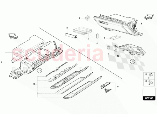 Part Diagram for Lamborghini 4M8857135