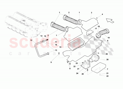 Part Diagram for Lamborghini 07L131843A