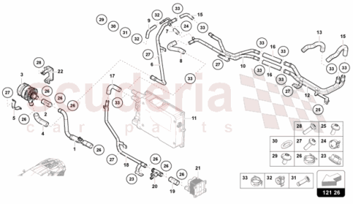 Part Diagram for Lamborghini 47C121105