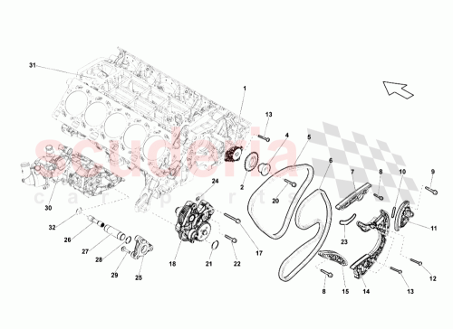 Part Diagram for Lamborghini 06E109465BH