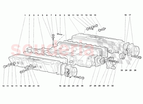 Part Diagram for Lamborghini 001732808