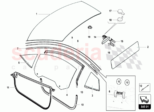 Part Diagram for Lamborghini 8J0857511F4PK