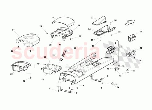Part Diagram for Lamborghini 8D0919343