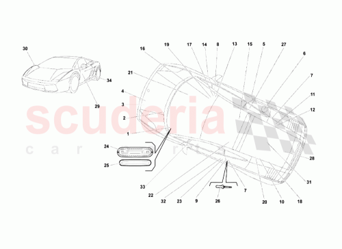 Part Diagram for Lamborghini 400010525M