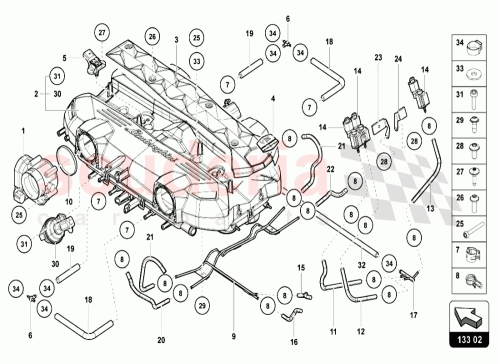Part Diagram for Lamborghini 470131175