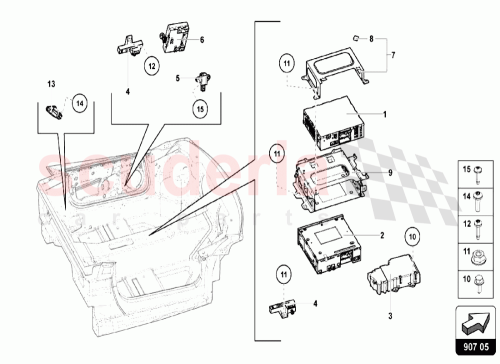 Part Diagram for Lamborghini 472035313A