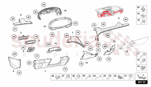 Part Diagram for Lamborghini 47C858034AXZ0