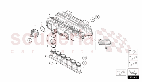 Part Diagram for Lamborghini 07M103115M