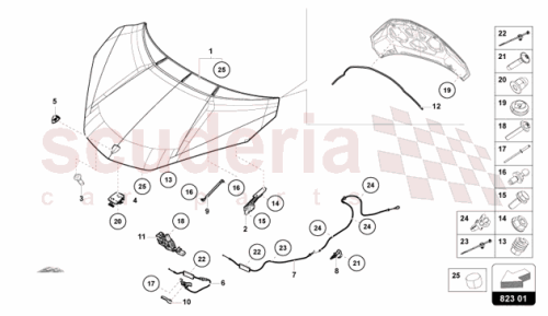Part Diagram for Lamborghini 47B823033N001