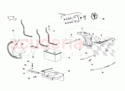 Part Diagram for Lamborghini 7P0915105
