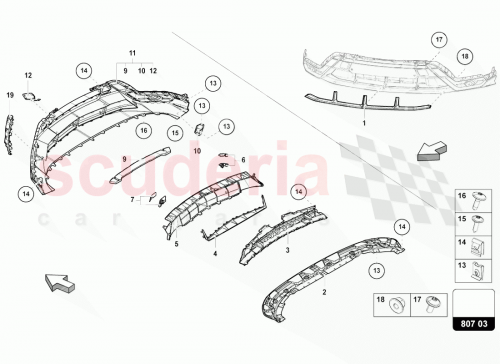 Part Diagram for Lamborghini 4ML898933GRU