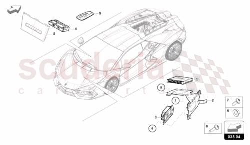 Part Diagram for Lamborghini 8W0035284H