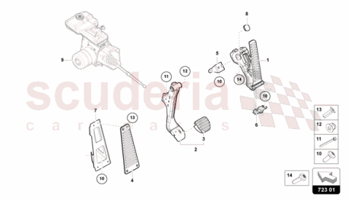 Part Diagram for Lamborghini 47C864417