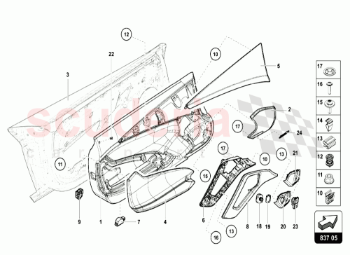 Part Diagram for Lamborghini 471867005D