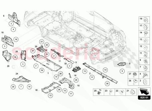 Part Diagram for Lamborghini WHT005453