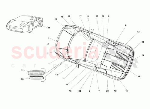 Part Diagram for Lamborghini 407010530B