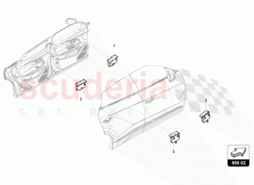 Part Diagram for Lamborghini 4M1959792D