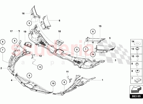 Part Diagram for Lamborghini 470815715C