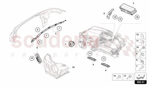 Part Diagram for Lamborghini 85H880241F