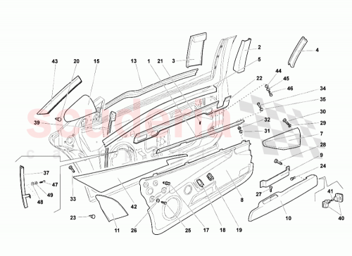 Part Diagram for Lamborghini 410867157C
