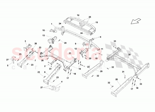 Part Diagram for Lamborghini 408813703A