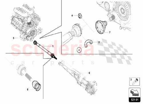 Part Diagram for Lamborghini 086311807C
