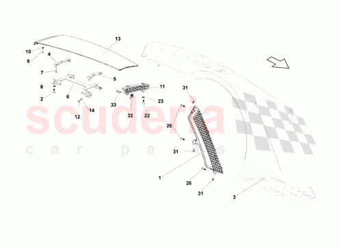 Part Diagram for Lamborghini 408827588