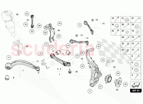 Part Diagram for Lamborghini WHT007423