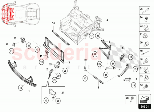Part Diagram for Lamborghini 4T0806192B