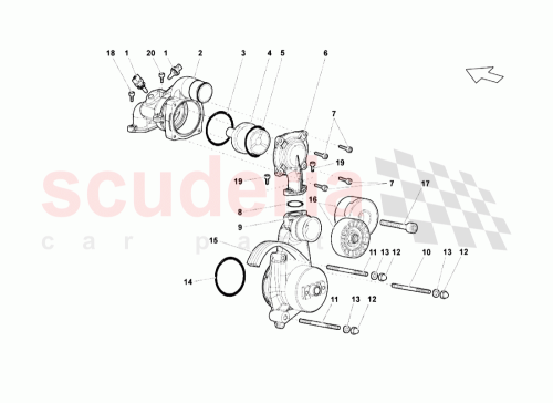 Part Diagram for Lamborghini 07M121011D