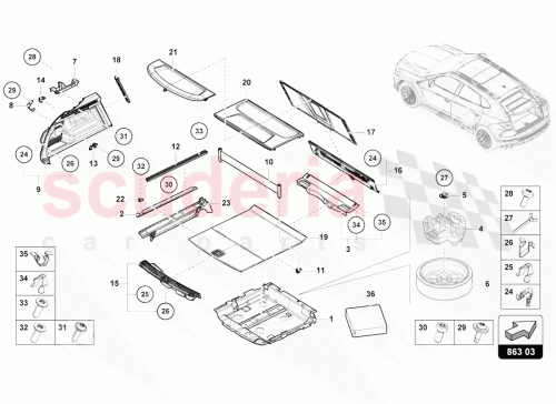 Part Diagram for Lamborghini 4M8863528A4PK