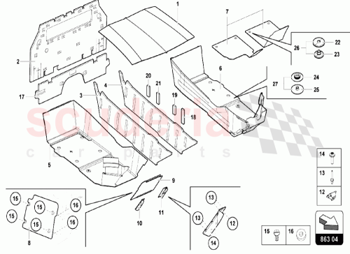 Part Diagram for Lamborghini 472864419A