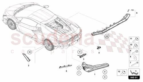 Part Diagram for Lamborghini 47B945106