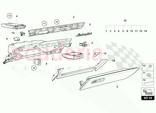 Part Diagram for Lamborghini 4T1857226Q