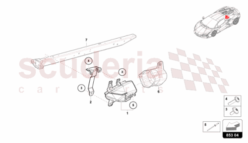 Part Diagram for Lamborghini 47B854966