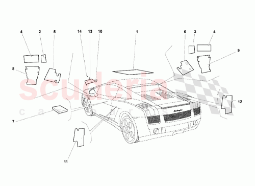 Part Diagram for Lamborghini 8E0959565A