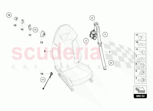 Part Diagram for Lamborghini 4T0857756A